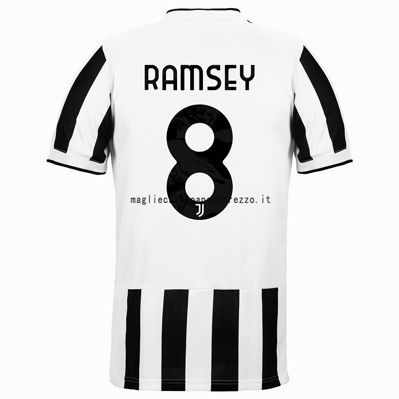 NO.8 Ramsey Prima Maglia Juventus 2021 2022 Bianco Nero