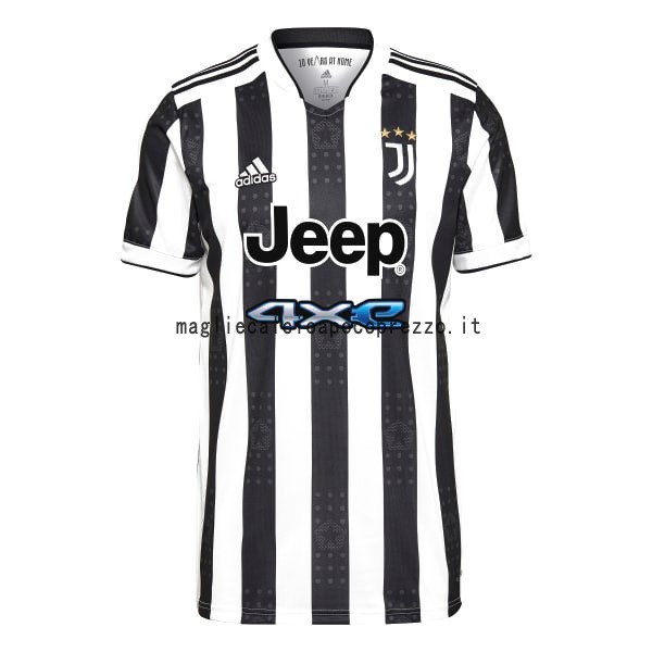 Prima Maglia Juventus 2021 2022 Bianco Nero