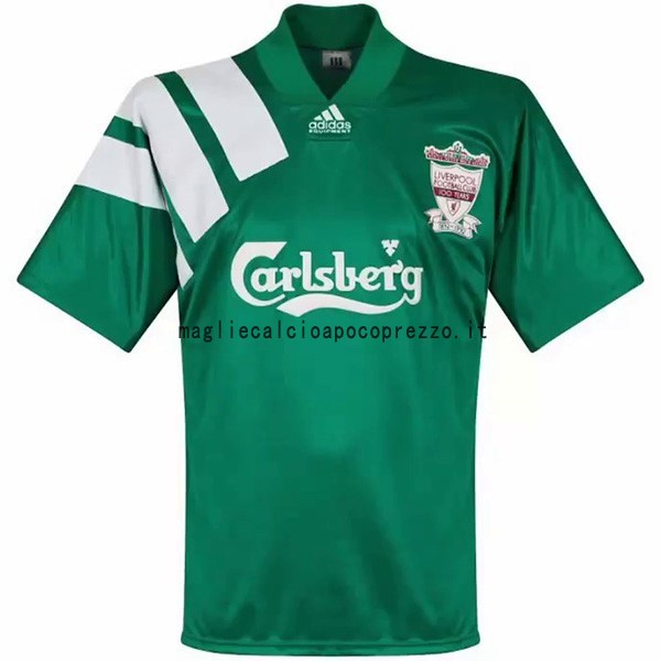 Seconda Maglia Liverpool Retro 1992 1993 Verde