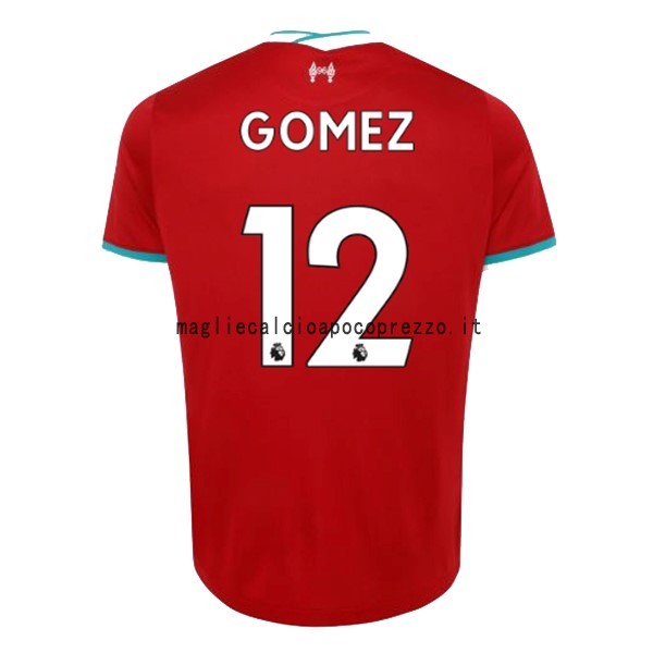 NO.12 Gomez Prima Maglia Liverpool 2020 2021 Rosso