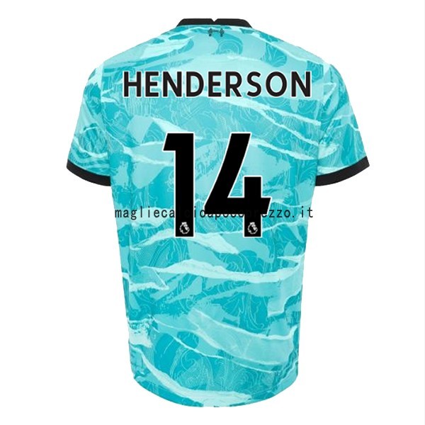 NO.14 Henderson Seconda Maglia Liverpool 2020 2021 Blu