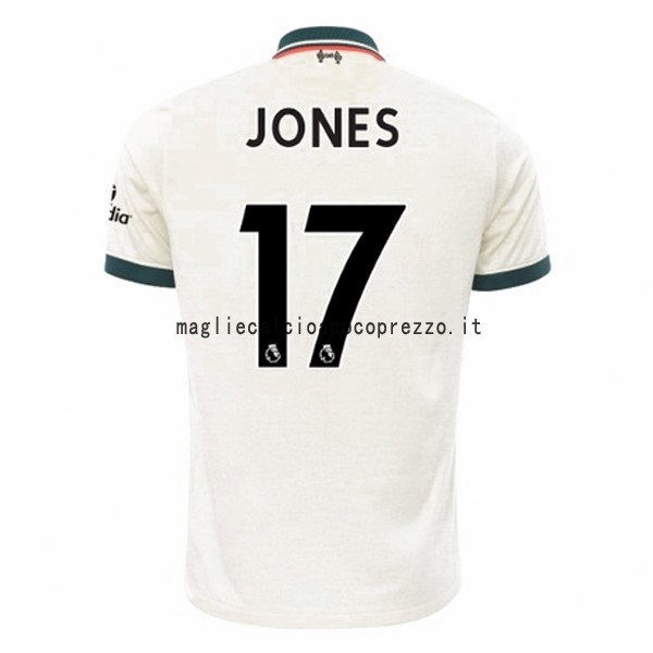 NO.17 Jones Seconda Maglia Liverpool 2021 2022 Bianco