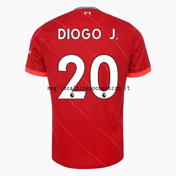 NO.20 Diogo Jota Prima Maglia Liverpool 2021 2022 Rosso