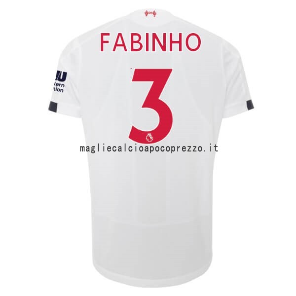 NO.3 Fabinho Seconda Maglia Liverpool 2019 2020 Bianco