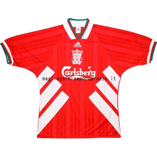 Prima Maglia Liverpool Stile rétro 1993 1995 Rosso