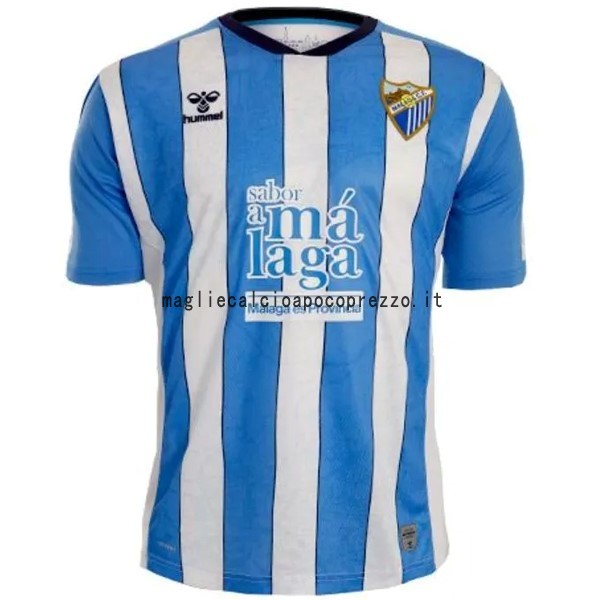 Prima Maglia Málaga CF 2022 2023 Blu Bianco