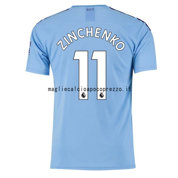 NO.11 Zinchenko Prima Maglia Manchester City 2019 2020 Blu