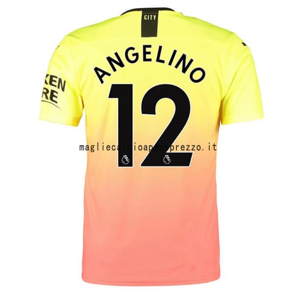NO.12 Angelino Terza Maglia Manchester City 2019 2020 Arancione
