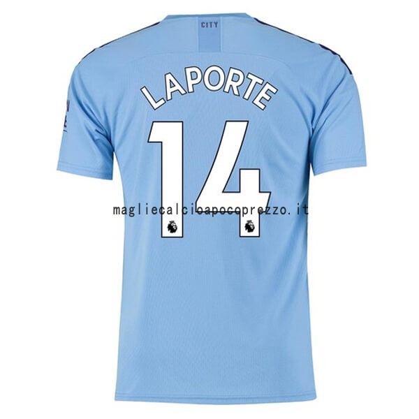 NO.14 Laporte Prima Maglia Manchester City 2019 2020 Blu