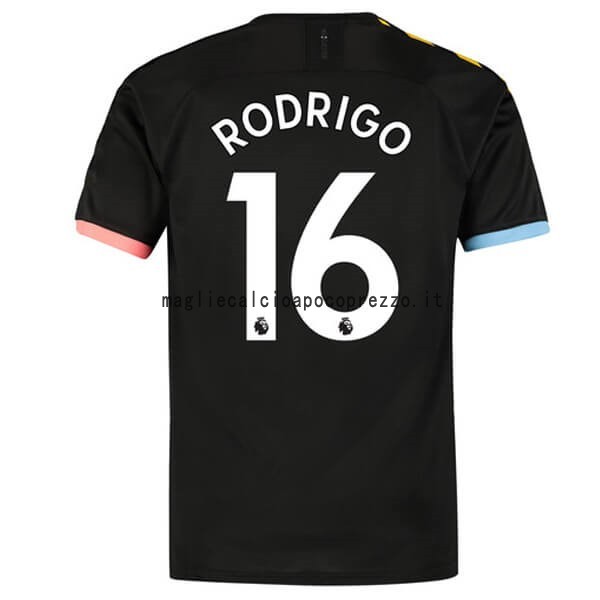 NO.16 Rodrigo Seconda Maglia Manchester City 2019 2020 Nero
