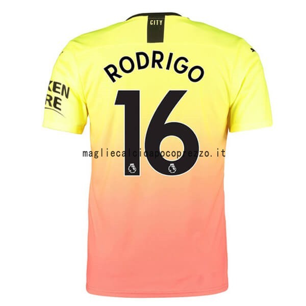NO.16 Rodrigo Terza Maglia Manchester City 2019 2020 Arancione