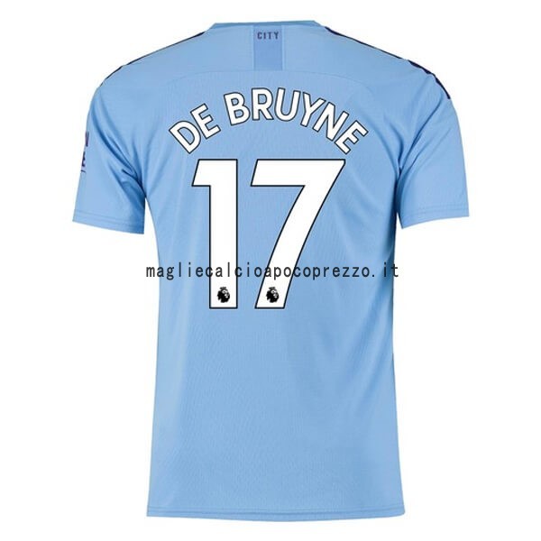 NO.17 De Bruyne Prima Maglia Manchester City 2019 2020 Blu