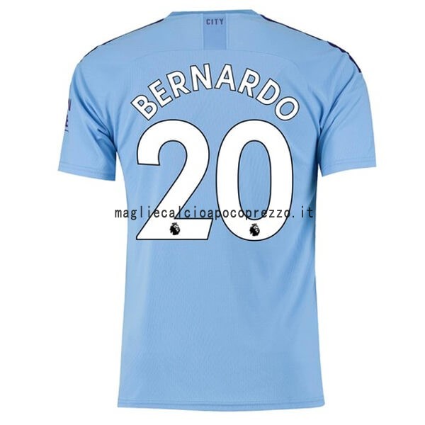 NO.20 Bernardo Prima Maglia Manchester City 2019 2020 Blu