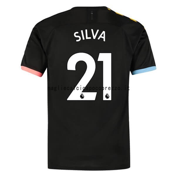 NO.21 Silva Seconda Maglia Manchester City 2019 2020 Nero