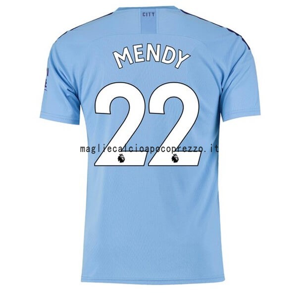 NO.22 Mendy Prima Maglia Manchester City 2019 2020 Blu