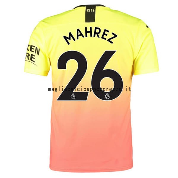 NO.26 Mahrez Terza Maglia Manchester City 2019 2020 Arancione