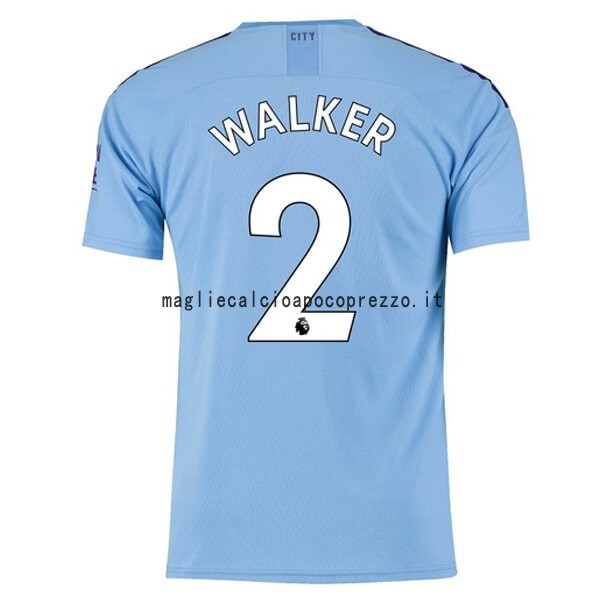 NO.2 Walker Prima Maglia Manchester City 2019 2020 Blu