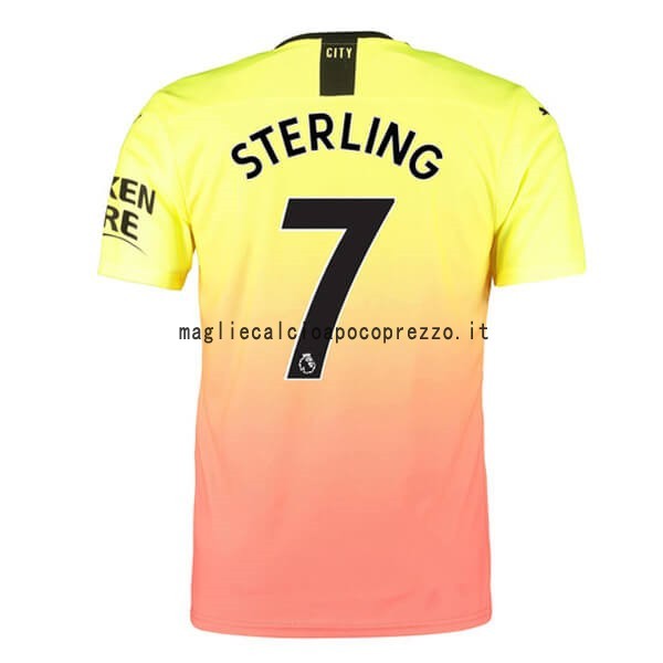 NO.7 Sterling Terza Maglia Manchester City 2019 2020 Arancione