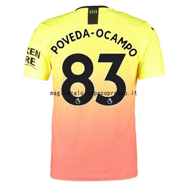 NO.83 Poveda Ocampo Terza Maglia Manchester City 2019 2020 Arancione