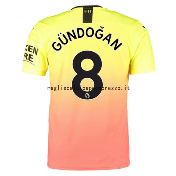 NO.8 Gundogan Terza Maglia Manchester City 2019 2020 Arancione