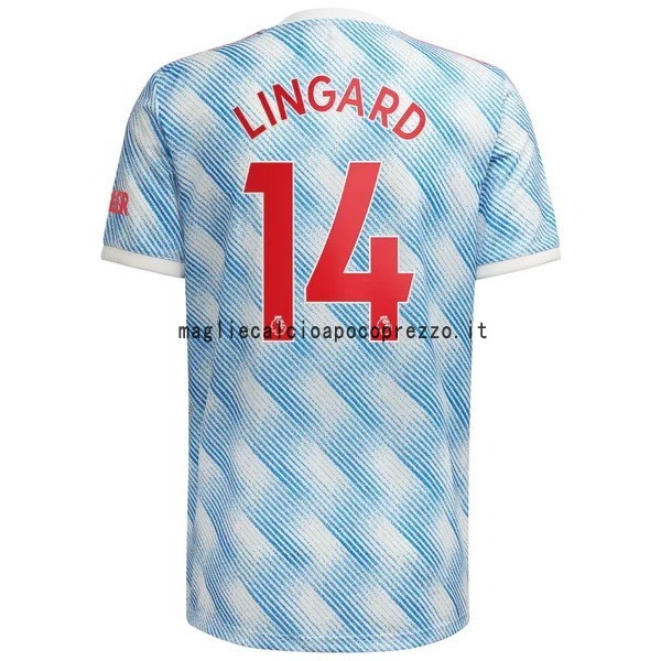 NO.14 Lingard Seconda Maglia Manchester United 2021 2022 Blu