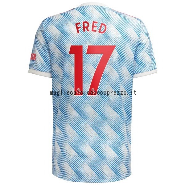 NO.17 Fred Seconda Maglia Manchester United 2021 2022 Blu