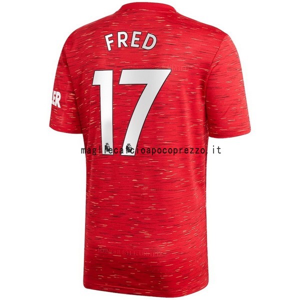 NO.17 Fred Prima Maglia Manchester United 2020 2021 Rosso