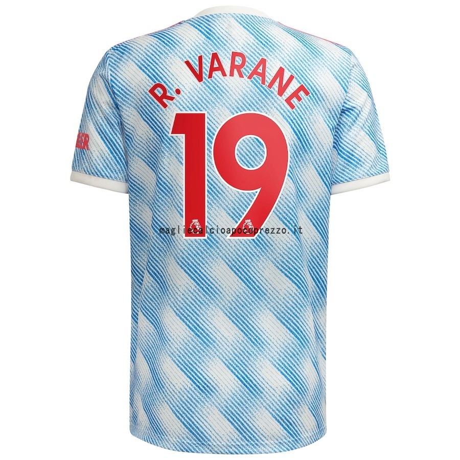 NO.19 R. Varane Seconda Maglia Manchester United 2021 2022 Blu