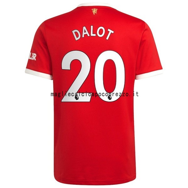 NO.20 Dalot Prima Maglia Manchester United 2021 2022 Rosso
