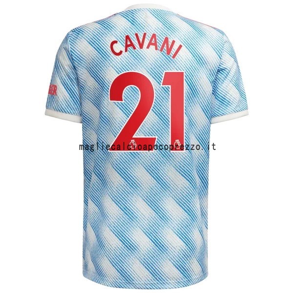 NO.21 Cavani Seconda Maglia Manchester United 2021 2022 Blu