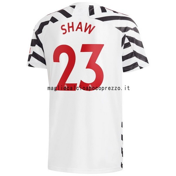NO.23 Shaw Terza Maglia Manchester United 2020 2021 Bianco