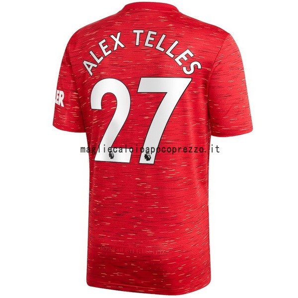 NO.27 Alex Telles Prima Maglia Manchester United 2020 2021 Rosso