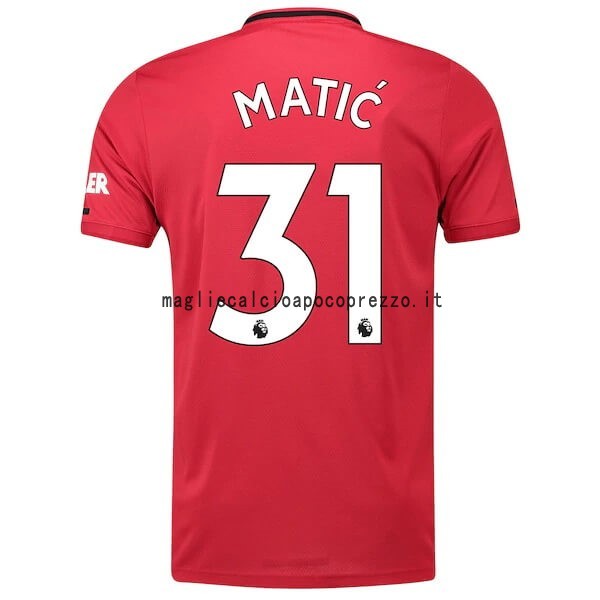 NO.31 Matic Prima Maglia Manchester United 2019 2020 Rosso