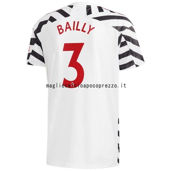 NO.3 Bailly Terza Maglia Manchester United 2020 2021 Bianco