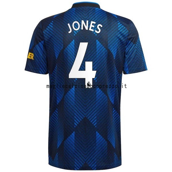 NO.4 Jones Terza Maglia Manchester United 2021 2022 Blu