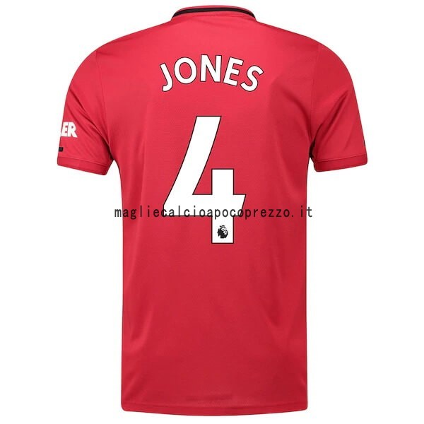 NO.4 Jones Prima Maglia Manchester United 2019 2020 Rosso
