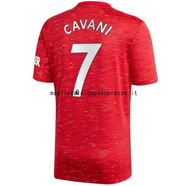 NO.7 Cavani Prima Maglia Manchester United 2020 2021 Rosso