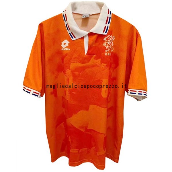 Prima Maglia Paesi Bassi Retro 1996 Arancione