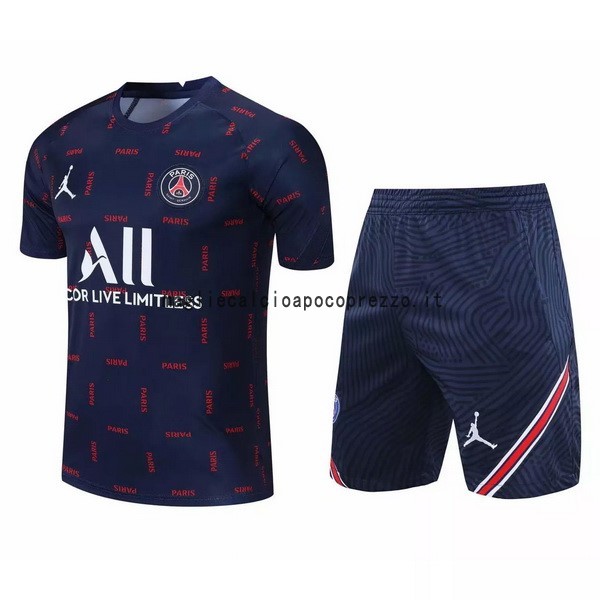 Formazione Set Completo Paris Saint Germain 2021 2022 Blu Rosso