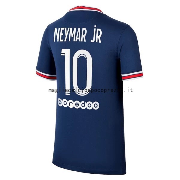 NO.10 Neymar Prima Maglia Paris Saint Germain 2021 2022 Blu