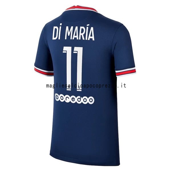 NO.11 Di María Prima Maglia Paris Saint Germain 2021 2022 Blu