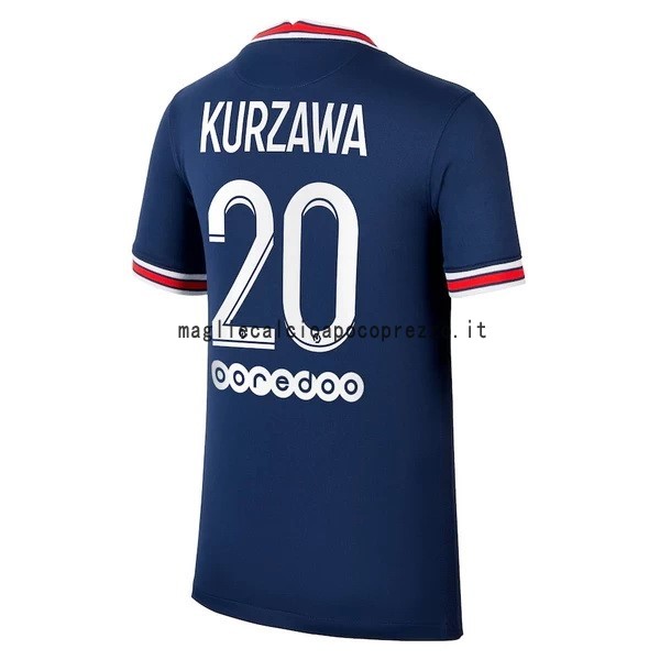 NO.20 Kurzawa Prima Maglia Paris Saint Germain 2021 2022 Blu