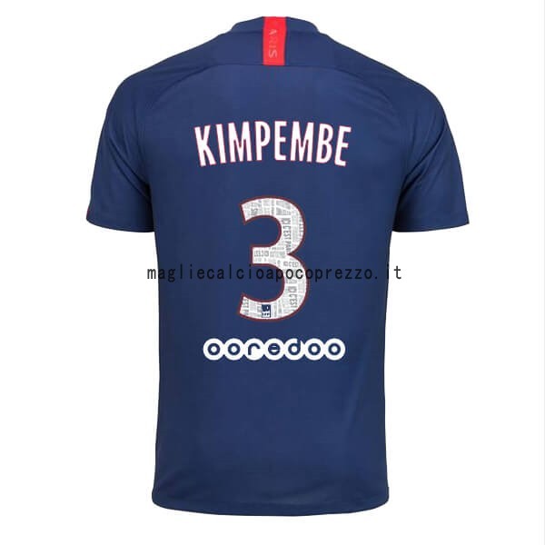 NO.3 Kimpembe Prima Maglia Paris Saint Germain 2019 2020 Blu