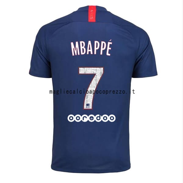 NO.7 Mbappe Prima Maglia Paris Saint Germain 2019 2020 Blu