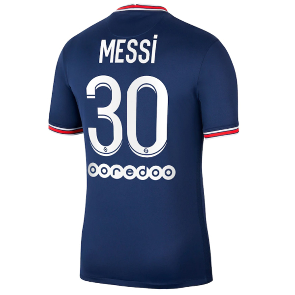 NO.30 Messi Prima Maglia Paris Saint Germain 2021 2022 Blu