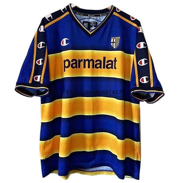 Prima Maglia Parma Retro 2002 2003 Blu Giallo