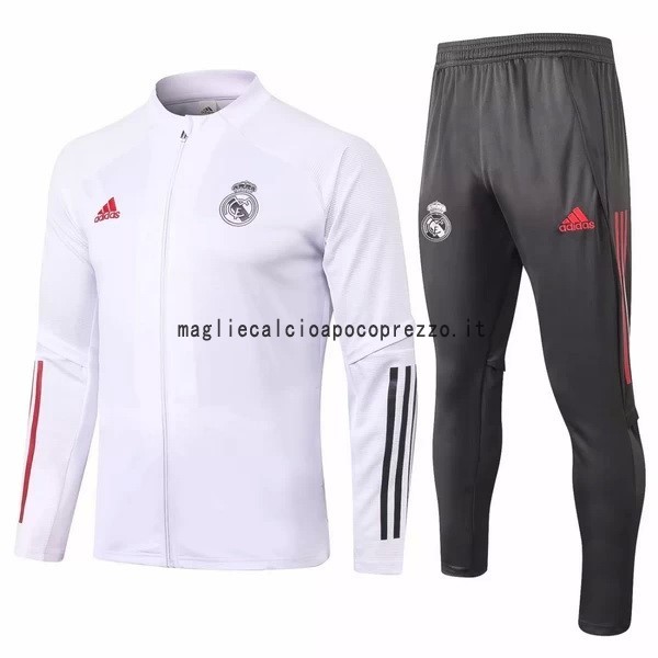 Giacca Real Madrid 2020 2021 Bianco Grigio Rosso