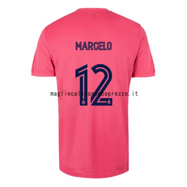 NO.12 Marcelo Seconda Maglia Real Madrid 2020 2021 Rosa