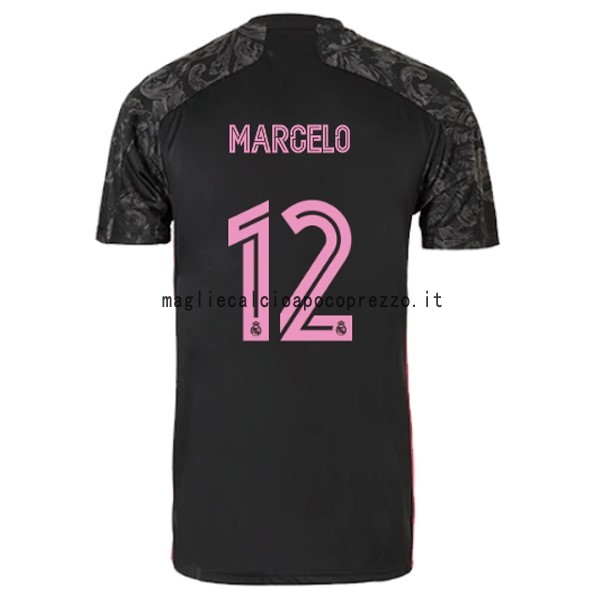 NO.12 Marcelo Terza Maglia Real Madrid 2020 2021 Nero