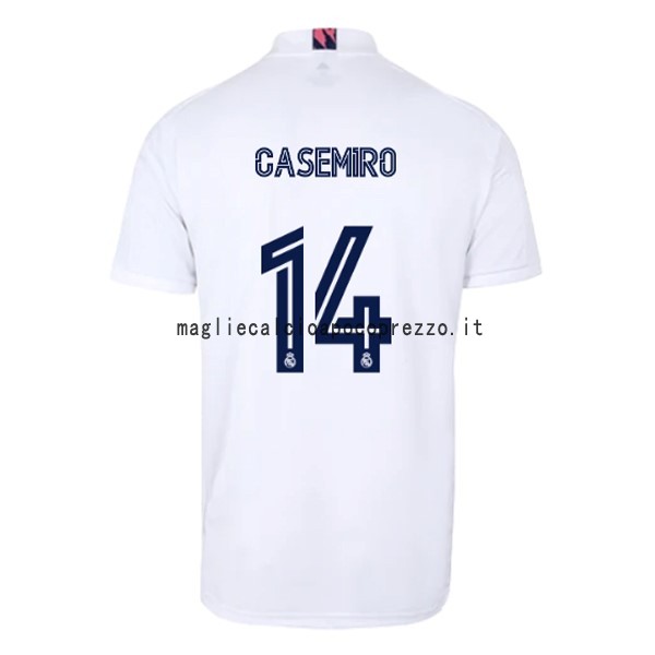 NO.14 Casemiro Prima Maglia Real Madrid 2020 2021 Bianco